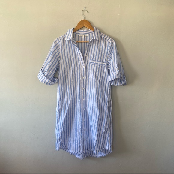 MELISSA NEPTON striped dress in blue Size XS - Picture 2 of 6